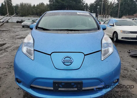 2012 Nissan Leaf Sv z USA, uszkodzony, nr VIN JN1AZ0CP6CT024599